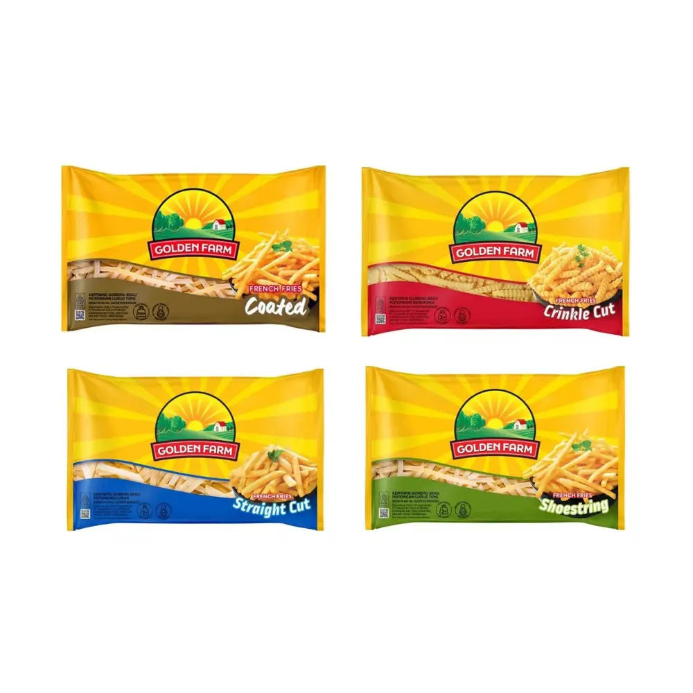 Kemasan Golden Farm kentang frozen