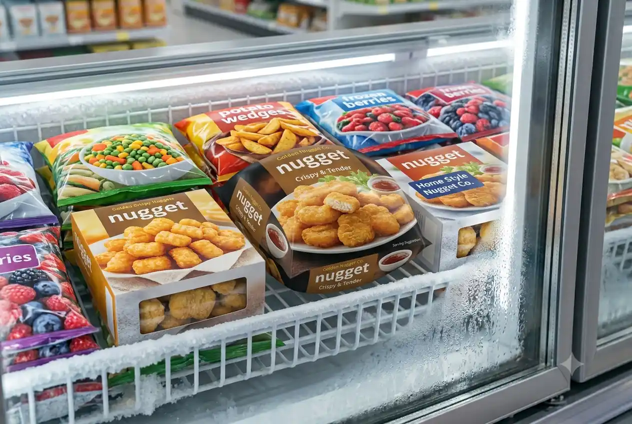 Kemasan frozen food menggembung tidak normal di dalam freezer