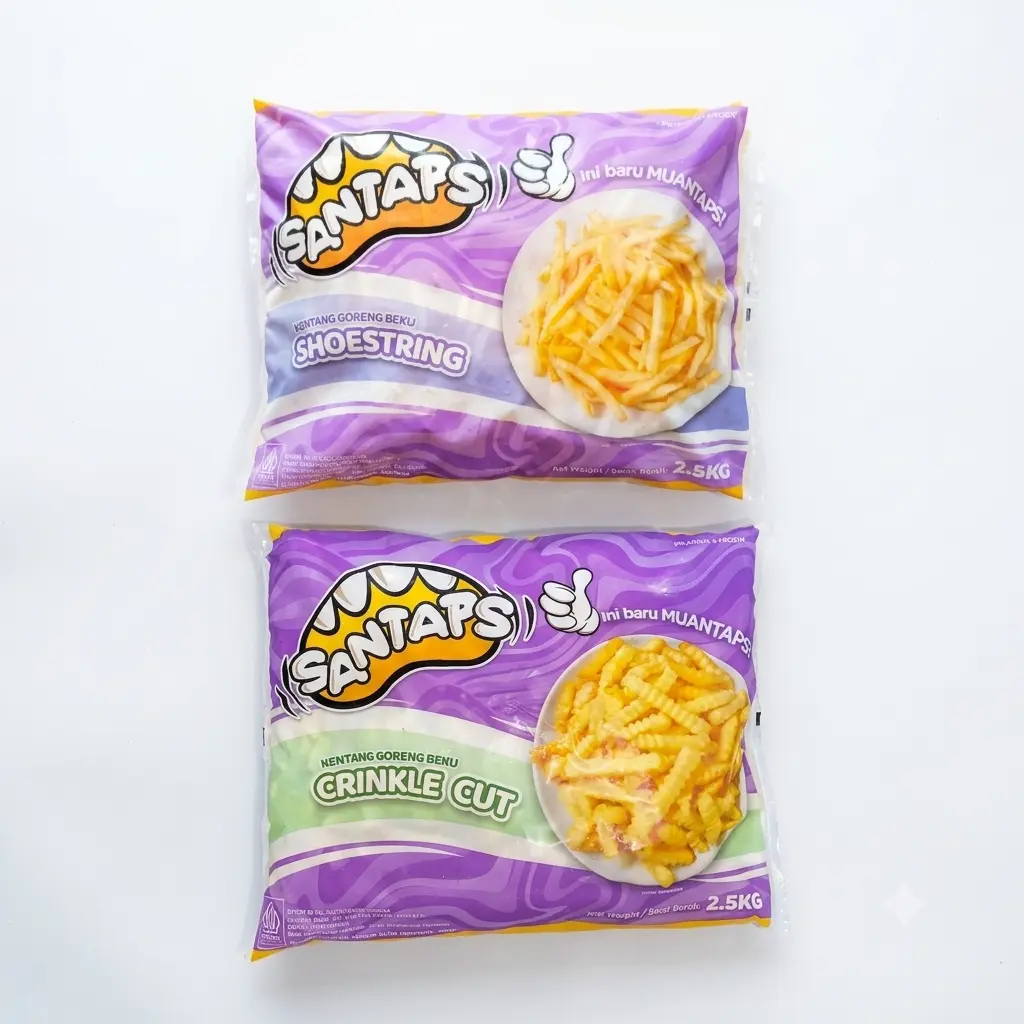 Kemasan Santaps kentang frozen
