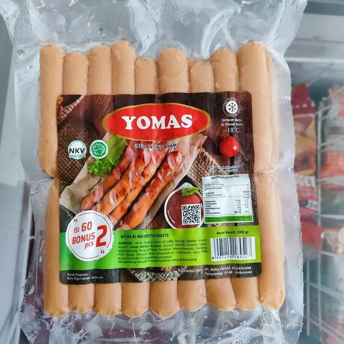 Kemasan Sosis Yomas 1 Kg