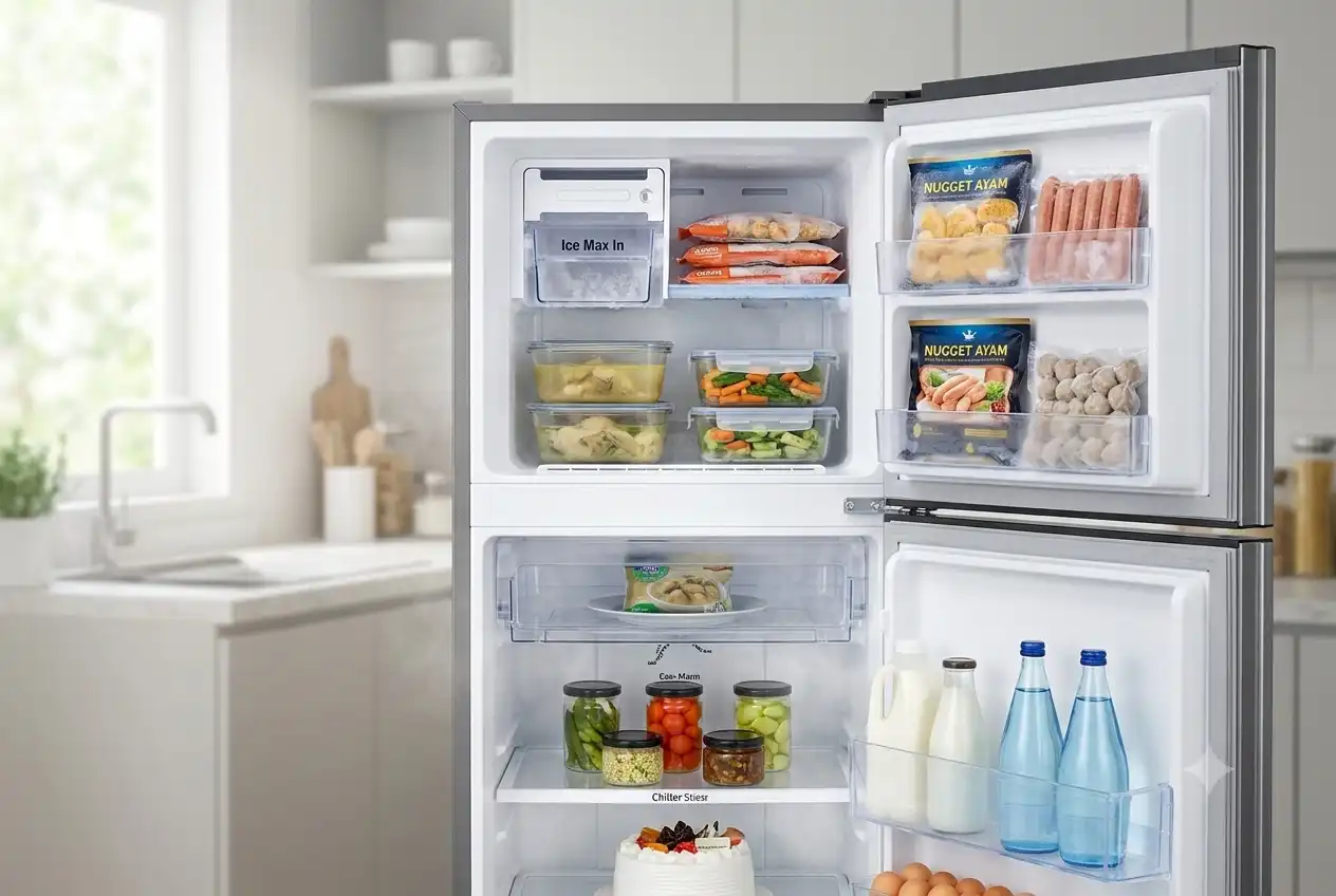 Suhu kulkas untuk menyimpan frozen food